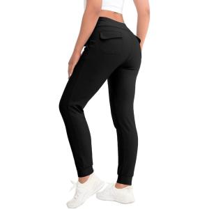 imageLittle Donkey Andy Womens High Waisted Ankle Pants Athletic Joggers for Yoga Workout RunningBlack