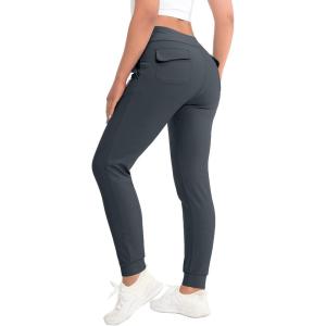 imageLittle Donkey Andy Womens High Waisted Ankle Pants Athletic Joggers for Yoga Workout RunningGray