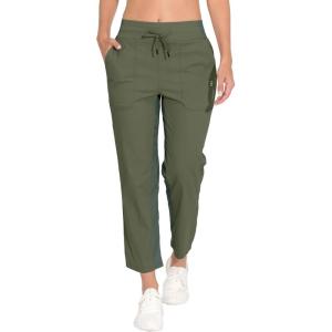 imageLittle Donkey Andy Womens Lightweight Capri Pants Stretch Quick Dry Golf Pants Elastic Waist with Drawstring for HikingMayfly