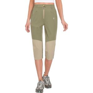 imageLittle Donkey Andy Womens Quick Dry Capri 34 Hiking Lightweight Stretch WaterResistant Pants Golf CasualGreenbrier