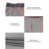 imageLittle Donkey Andy Mens Thermal Underwear Set Performance Base Layer Wicking Active Long Johns Top ampamp Bottom with Fly6 2 Pack of Bottom BlackGray