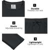 imageLittle Donkey Andy Womens Fleece Lined Thermals Underwear Set Base Layer Long Johns Cold Weather Top BottomBlack