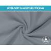 imageLittle Donkey Andy Womens Fleece Lined Thermals Underwear Set Base Layer Long Johns Cold Weather Top BottomDark Grey