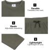 imageLittle Donkey Andy Womens Fleece Lined Thermals Underwear Set Base Layer Long Johns Cold Weather Top BottomOlive Green