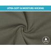 imageLittle Donkey Andy Womens Fleece Lined Thermals Underwear Set Base Layer Long Johns Cold Weather Top BottomOlive Green