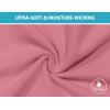 imageLittle Donkey Andy Womens Fleece Lined Thermals Underwear Set Base Layer Long Johns Cold Weather Top BottomPeach Blossom