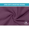imageLittle Donkey Andy Womens Fleece Lined Thermals Underwear Set Base Layer Long Johns Cold Weather Top BottomPlum Caspia