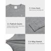 imageLittle Donkey Andy Womens Wool Base LayerLightweight Thermal Underwear Tops Winter Long Sleeve Shirts Quick Dry WickingTops Grey