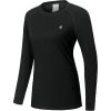 imageLittle Donkey Andy Womens Wool Base LayerLightweight Thermal Underwear Tops Winter Long Sleeve Shirts Quick Dry WickingTops Black