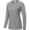 imageLittle Donkey Andy Womens Wool Base LayerLightweight Thermal Underwear Tops Winter Long Sleeve Shirts Quick Dry WickingTops Grey