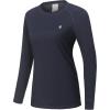 imageLittle Donkey Andy Womens Wool Base LayerLightweight Thermal Underwear Tops Winter Long Sleeve Shirts Quick Dry WickingTops Navy Blue