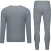 imageLittle Donkey Andy Mens Fleece Lined Thermals Underwear Base Layer Set Long Johns Top Bottom Cold WeatherDark Grey