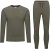 imageLittle Donkey Andy Mens Fleece Lined Thermals Underwear Base Layer Set Long Johns Top Bottom Cold WeatherOlive Green