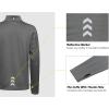 imageLittle Donkey Andy Mens Winter Fleece Pajama Set Warm Long Sleeve Pjs Quarter Zip Sleepwear Lounge Pants With Fly2 Steel Gray