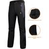 imageLittle Donkey Andy Womens Fleece Lined Waterproof Softshell Pants Hiking Ski Snowboarding PantsBlack