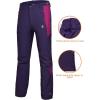 imageLittle Donkey Andy Womens Fleece Lined Waterproof Softshell Pants Hiking Ski Snowboarding PantsDark Purple