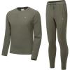 imageLittle Donkey Andy Mens Fleece Lined Thermals Underwear Base Layer Set Long Johns Top Bottom Cold WeatherOlive Green