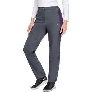 imageLittle Donkey Andy Womens Fleece Lined Waterproof Softshell Pants Hiking Ski Snowboarding PantsAgrey