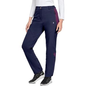 imageLittle Donkey Andy Womens Fleece Lined Waterproof Softshell Pants Hiking Ski Snowboarding PantsAnavy