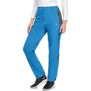 imageLittle Donkey Andy Womens Fleece Lined Waterproof Softshell Pants Hiking Ski Snowboarding PantsBlue