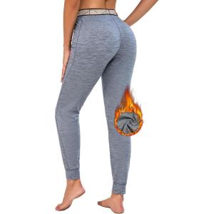 imageLittle Donkey Andy Womens Wool Base LayerThermal Underwear Bottoms Winter Long Johns PantsQuick Dry WickingGrey