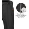 imageLittle Donkey Andy Mens Rain Pants Waterproof Lightweight Overpants Windproof Outdoor Pants for Hiking Golf FishingBlack