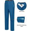 imageLittle Donkey Andy Mens Rain Pants Waterproof Lightweight Overpants Windproof Outdoor Pants for Hiking Golf FishingDenim Blue