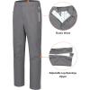 imageLittle Donkey Andy Mens Rain Pants Waterproof Lightweight Overpants Windproof Outdoor Pants for Hiking Golf FishingGull Gray