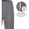 imageLittle Donkey Andy Mens Rain Pants Waterproof Lightweight Overpants Windproof Outdoor Pants for Hiking Golf FishingGull Gray
