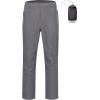 imageLittle Donkey Andy Mens Rain Pants Waterproof Lightweight Overpants Windproof Outdoor Pants for Hiking Golf FishingGull Gray
