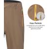 imageLittle Donkey Andy Mens Rain Pants Waterproof Lightweight Overpants Windproof Outdoor Pants for Hiking Golf FishingPartridge Brown