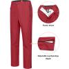 imageLittle Donkey Andy Mens Rain Pants Waterproof Lightweight Overpants Windproof Outdoor Pants for Hiking Golf FishingRed