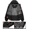imageLittle Donkey Andy Mens Warm Ski Jacket Water Resistant Insulated Snowboarding Jacket Windproof Winter Snow CoatBlack