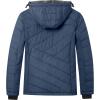 imageLittle Donkey Andy Mens Warm Ski Jacket Water Resistant Insulated Snowboarding Jacket Windproof Winter Snow CoatBlack Blue
