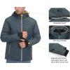 imageLittle Donkey Andy Mens Warm Windproof Ski Insulated Jacket Water Repellent Winter Snowboarding Snow CoatBlue