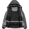 imageLittle Donkey Andy Mens Warm Windproof Ski Insulated Jacket Water Repellent Winter Snowboarding Snow CoatSteel Gray