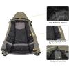 imageLittle Donkey Andy Mens Warm Windproof Ski Insulated Jacket Water Repellent Winter Snowboarding Snow CoatVetiver Green
