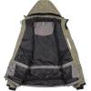 imageLittle Donkey Andy Mens Warm Windproof Ski Insulated Jacket Water Repellent Winter Snowboarding Snow CoatVetiver Green