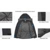 imageLittle Donkey Andy Mens Waterproof Rain Jacket Lightweight Rain Coat Raincoat with Hood for Golf HikingDeep Grey