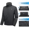 imageLittle Donkey Andy Mens Waterproof Rain Jacket Lightweight Rain Coat Raincoat with Hood for Golf HikingDeep Grey