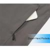 imageLittle Donkey Andy Mens Waterproof Rain Jacket Lightweight Rain Coat Raincoat with Hood for Golf HikingGray