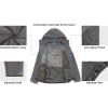 imageLittle Donkey Andy Mens Waterproof Rain Jacket Lightweight Rain Coat Raincoat with Hood for Golf HikingGray Plaid