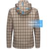 imageLittle Donkey Andy Mens Waterproof Rain Jacket Lightweight Rain Coat Raincoat with Hood for Golf HikingGreen Plaid