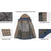 imageLittle Donkey Andy Mens Waterproof Rain Jacket Lightweight Rain Coat Raincoat with Hood for Golf HikingGreen Plaid