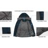 imageLittle Donkey Andy Mens Waterproof Rain Jacket Lightweight Rain Coat Raincoat with Hood for Golf HikingStratified Sea