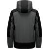 imageLittle Donkey Andy Mens Waterproof Rain Jacket with Detachable Hood Outdoor Raincoat for Hiking Travel CyclingB2greyBlack