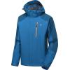 imageLittle Donkey Andy Mens Waterproof Rain Jacket with Detachable Hood Outdoor Raincoat for Hiking Travel CyclingB3mosaic BlueDeep Blue
