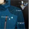 imageLittle Donkey Andy Mens Waterproof Rain Jacket with Detachable Hood Outdoor Raincoat for Hiking Travel CyclingB3mosaic BlueDeep Blue
