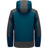imageLittle Donkey Andy Mens Waterproof Rain Jacket with Detachable Hood Outdoor Raincoat for Hiking Travel CyclingB4deep BlueGrey