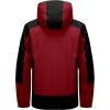 imageLittle Donkey Andy Mens Waterproof Rain Jacket with Detachable Hood Outdoor Raincoat for Hiking Travel CyclingB5redBlack